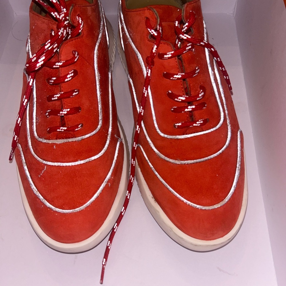 Hermes orange shoes
